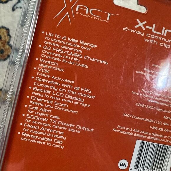 XACT X-LINX X2X 2-Way Wristwatch Communicator Vintage 2003 NEW SEALED clip - Picture 5 of 6